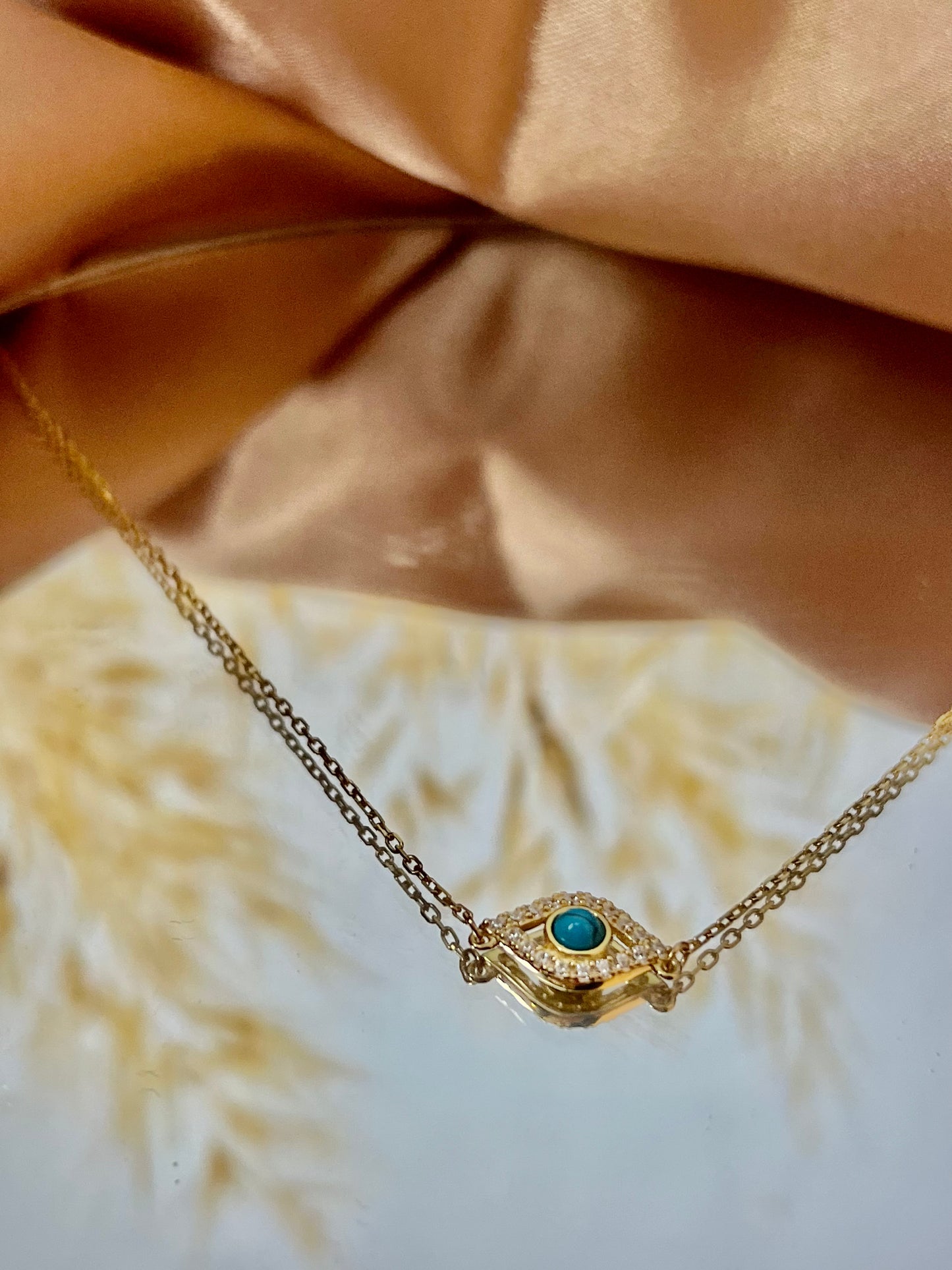 ANSEL-EVIL EYE NECKLACE