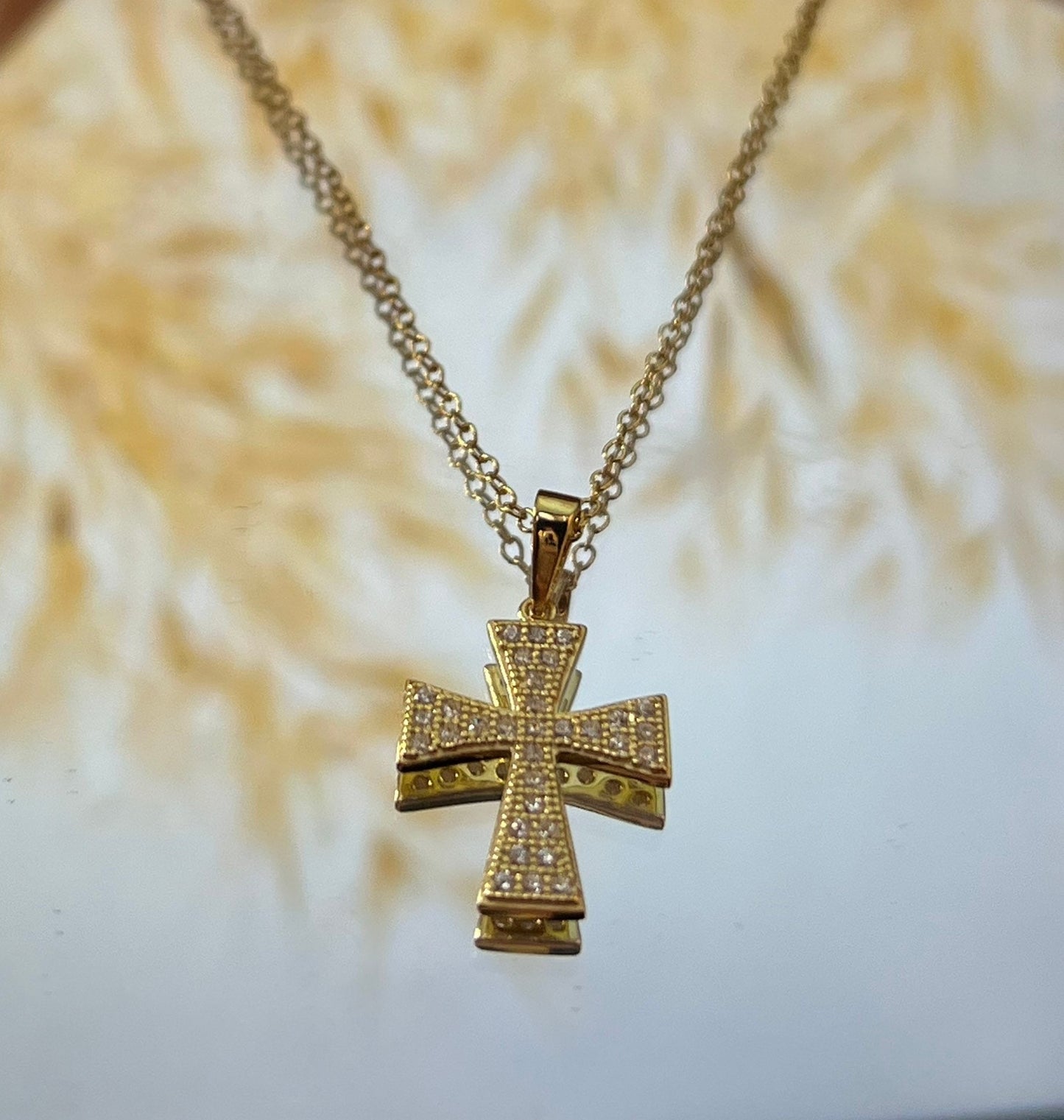 MABEL-CROSS NECKLACE